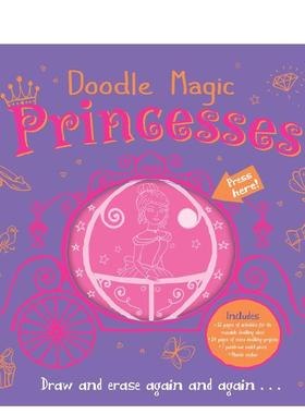 【现货】Doodle Magic：Princesses涂鸦魔术：公主 儿童动手书适合3-6岁