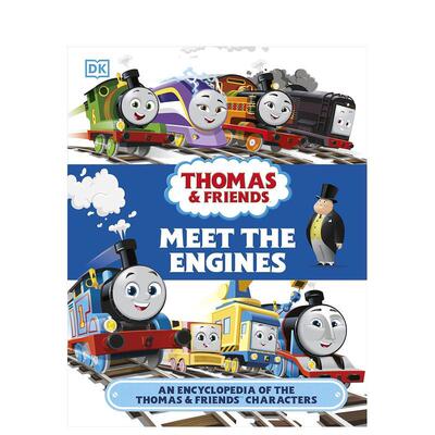 【现货】托马斯和朋友们火车大图鉴：多多岛角色百科全书 Thomas & Friends Meet the Engines 原版英文儿童绘本
