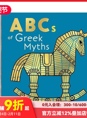 【预售】希腊神话字母书：从阿佛洛狄特到宙斯 【Mythical Alphabets】ABCs of Greek Myths  原版英文儿童语言/概念启蒙