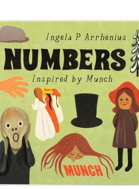 【现货】蒙克灵感：数字  概念启蒙美育绘本 【Inspired by Edvard Munch】Numbers 原版英文儿童艺术启蒙 善本图书