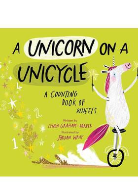 【现货】独轮车上的独角兽 A Unicorn on a Unicycle 原版英文儿童绘本 善本图书