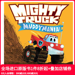 Muddymania 英文原版 现货 Truck 城市 善本图书 交通工具 强大 Mighty Barton 图书籍进口正版 卡车 绝版 儿童绘本