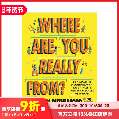 【现货】我们来自哪里？书作家Adam Rutherford Where Are You Really From? 原版英文儿童绘本 善本图书