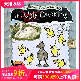 现货 日记：丑小鸭 Duckling我 秘密剪贴本 Ugly 英文儿童互动读物适合3 6岁 The