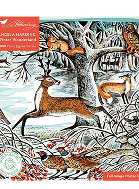 【现货】安吉拉·哈丁：冬季仙境 【1000-piece Jigsaw Puzzles】Angela Harding: Winter Wonderland 原版拼图 善本图书