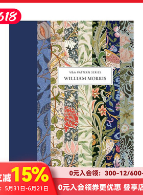 【预售】【V&A Pattern系列】William Morris威廉·莫里斯 服装图案 英文原版服装设计图形素材案例版式 善本图书