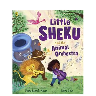 【预售】小谢库与动物乐团 Little Sheku and the Animal Orchestra 著名大提琴家 原版英文儿童绘本