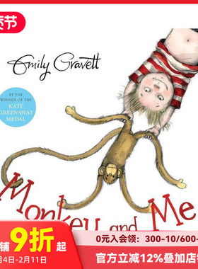 【预售】Monkey And Me 猴子与我 Emily Gravett绘本 英文原版儿童童书