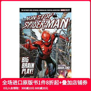 stop Play Spider man 蜘蛛侠：永不止步 Select 善本图书 正版 进口书籍 漫威 Marvel Non Brain Big 英文漫画 英文原版 预售
