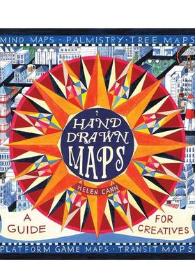 【现货】手绘地图 Hand-Drawn Maps 原版英文艺术插画原画设定集