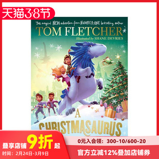 【现货】【汤姆·弗莱彻奇遇系列】圣诞龙 入围英国国家图书奖 A Christmasaurus Carol 原版英文儿童章节书 善本图书