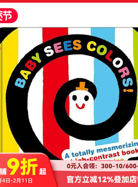 【现货】Baby Sees Colors : A Totally Mesmerizing High-Contrast Book For Babies，婴儿看到的颜色:KASHIWARA, AKIO 儿童故事
