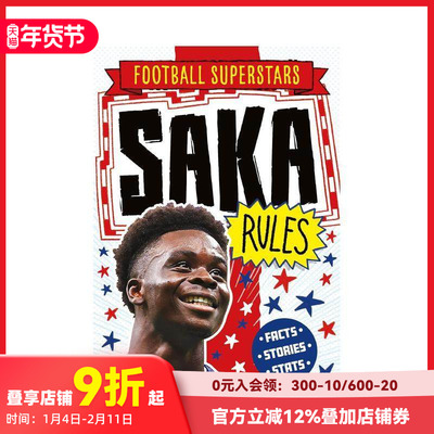 【现货】足球明星特辑：布卡约·萨卡 【Football Superstars】Saka Rules 原版英文儿童漫画