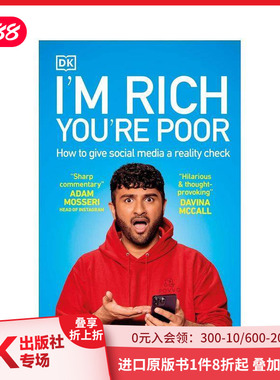 【预售】我很有钱 你很穷：如何对社交媒体进行现实检验 I'm Rich  You're Poor 原版英文生活综合
