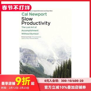 【预售】生产力低下 Slow Productivity 原版英文商业行销 善本图书
