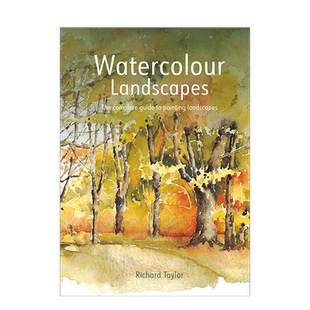 【现货】水彩风景画:自然风光绘画指南 英文原版艺术美术创作入门画册 Watercolour Landscapes painting 善本图书