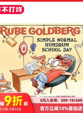 【现货】英文原版 鲁布·戈德堡简单、正常、单调的学校日 Rube Goldberg's Simple Normal Humdrum School Day 英文儿童故事绘本