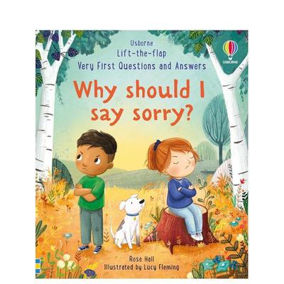 【现货】【问答翻翻书】我为什么要说对不起？Why should I say sorry? 原版英文儿童绘本 善本图书