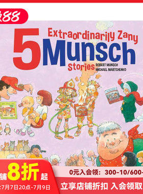 【现货】5个超奇葩的蒙施故事 5 Extraordinarily Zany Munsch Stories 原版英文儿童绘本 善本图书