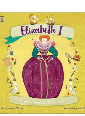 【现货】【历史上的伟大领袖】伊丽莎白女王一世 【History's Great Leaders】Elizabeth I 原版英文儿童绘本 善本图书