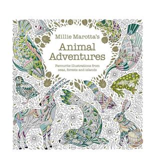 【预售】米莉·马洛塔的动物历险记 Millie Marotta's Animal Adventures 原版英文儿童趣味 善本图书