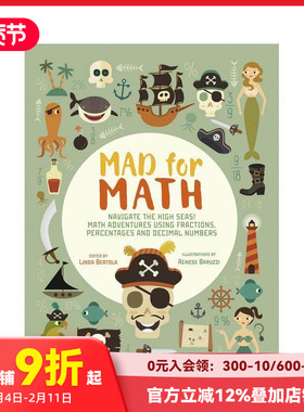 【预售】【疯狂数学】分数、百分比与小数 【Mad for Math】Navigate The High Seas! 原版英文儿童绘本