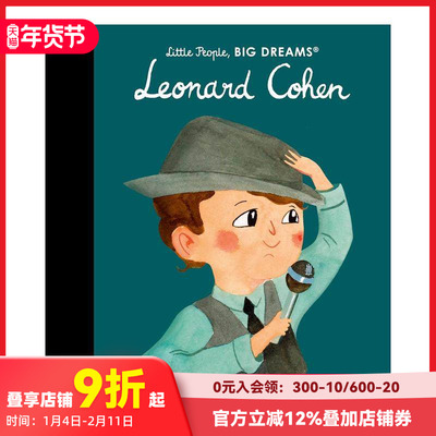 【现货】【小人物 大梦想】伦纳德·科恩 【Little People  Big Dreams】Leonard Cohen 原版英文儿童绘本 善本图书