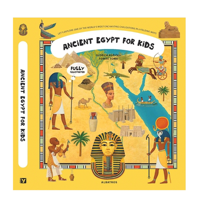 【现货】英文原版 古埃及地图集Atlas of Ancient Egypt 儿童英语艺术插画绘本精装 6岁+进口图书 善本童书