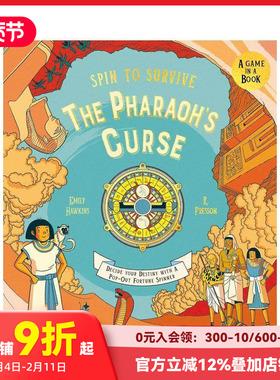 【预售】命运转盘：法老的诅咒 【Spin to Survive】The Pharaoh's Curse 原版英文儿童绘本 附带立体转盘 冒险游戏书