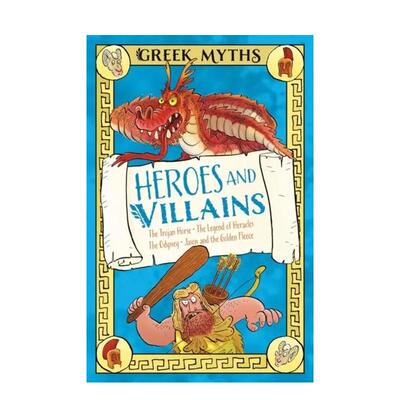 【预售】希腊神话：英雄与反派 Greek Myths: Heroes and Villains 原版英文青少年读物 英语课外读物 善本图书