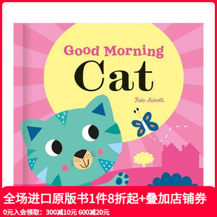Cat 英文儿童趣味 早安小猫 Book Good Wheel 魔法转轮机关书 Magic 原版 Morning 预售