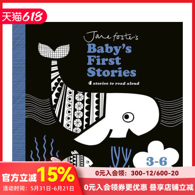 【预售】【获奖纺织品设计师简·福斯特】宝宝的第一个故事：3-6个月 Jane Foster's Baby's First Stories 英文儿童故事 善本图书
