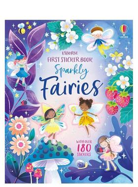 【现货】苐一本贴纸书：亮闪闪仙子 First Sticker Book Sparkly Fairies 原版英文儿童趣味 善本图书