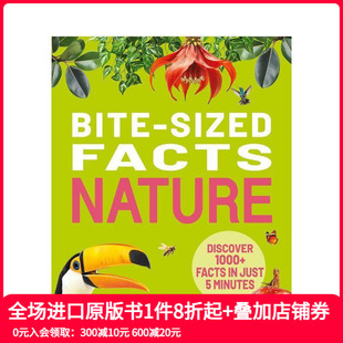 Sized 英文儿童绘本 1000 原版 Nature Facts Bite 自然 简短事实 预售