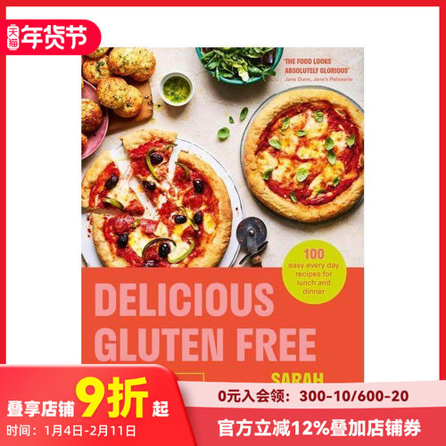 【预售】美味的无麸餐食： 100 道简单食谱Delicious Gluten Free Meals: 100 easy every day recipes 原版英文生活美食