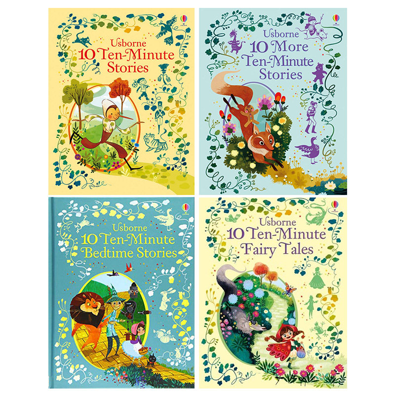 【预售】英文原版 10个10分钟的睡前故事4册 Ten-Minute Bedtime Stories 英文儿童故事阅读 亲子英语启蒙