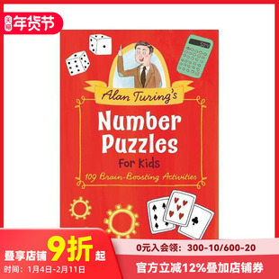 【现货】艾伦·图灵的儿童数字谜题:109 项健脑活动 Alan Turing's Number Puzzles for Kids 原版英文儿童趣味