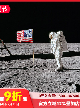 【预售】【TASCHEN限量版挂画】Buzz Aldrin 巴兹·奥尔德林 阿波罗11号《月球上的旗帜》