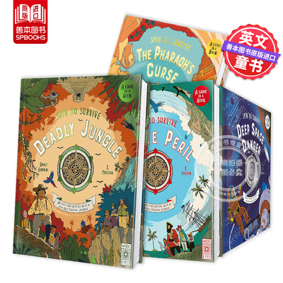 旋转生存：致命丛林 Spin to Survive: Deadly Jungle 原版英文儿童绘本
