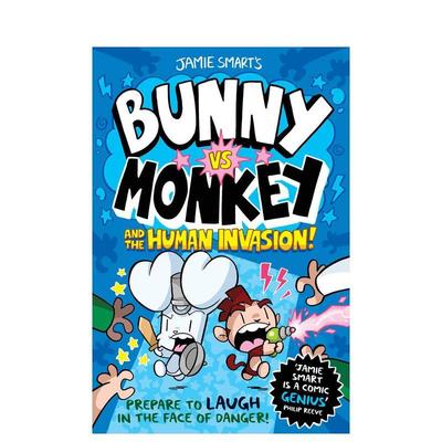【预售】兔子大战猴子：人类入侵 Bunny Vs Monkey Human Invasion 原版英文儿童漫画