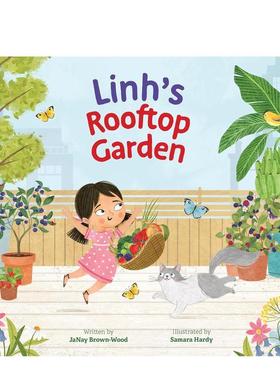 【预售】英文原版 Linh的屋顶花园 Linh's Rooftop Garden 植物探索