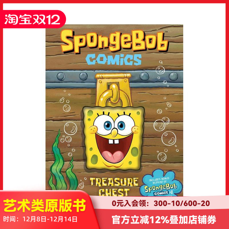 【预售】宝箱:海绵宝宝漫画 英文原版进口图书 精装 英文漫画 Treasure Chest: SpongeBob Comics【善本图书】