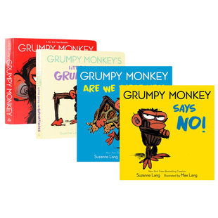 英语原版 暴怒猴系列4册(可单拍) Grumpy Monkey 脾气暴躁的猴子 幼儿情绪管理绘本 0-3岁英文启蒙书书 企鹅兰登