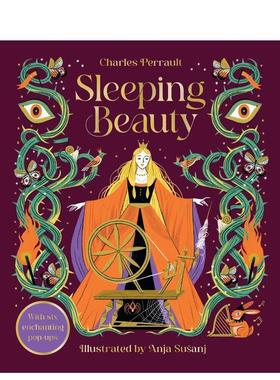 【预售】【闪耀经典童话立体书】睡美人 【Gilded Fairytales】Sleeping Beauty 原版英文儿童立体 经典童话