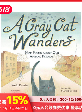 【预售】漫步的灰猫 A Gray Cat Wanders 原版英文儿童绘本 善本图书