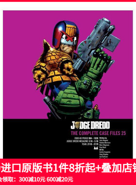【预售】爵德判官：第 25 版：完整案件档案 Judge Dredd: v. 25: The Complete Case Files 原版英文漫画书 善本图书