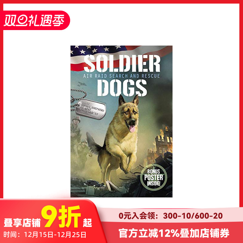 【现货】Soldier Dogs 1: Air Raid Search and Rescue军犬1:空袭搜救 英文原版图书籍进口正版 Sutter 儿童分阶阅读