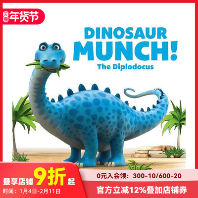 【预售】恐龙咆哮世界：梁龙芒奇 【The World of Dinosaur Roar!】 Dinosaur Munch! The Diplodocus 原版英文儿童绘本 善本图书