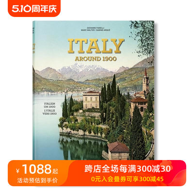 【预售】【TASCHEN】意大利在1900年 彩色肖像 Italy around 1900. A Portrait in Color 原版英文艺术画册画集 善本图书