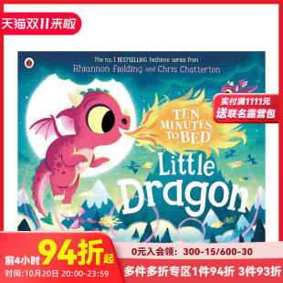 睡前十分钟故事：小火龙 善本图书 进口书籍 Little 现货 英文原版 Dragon Minutes Ten 正版 英语儿童故事绘本 Bed